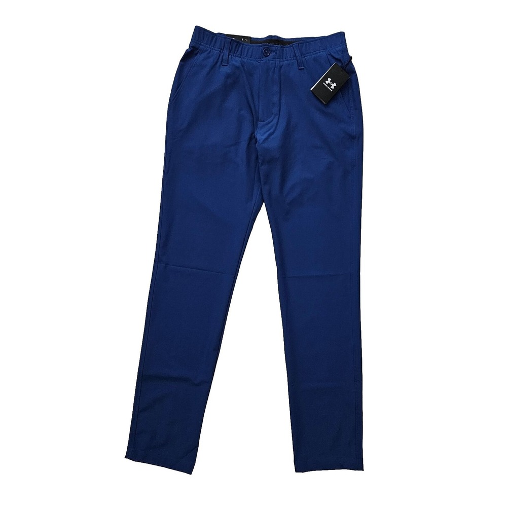 Under Armour (Men's 30x34) Blue UA Drive Tapered Pants Golf Storm Athletic Chino
